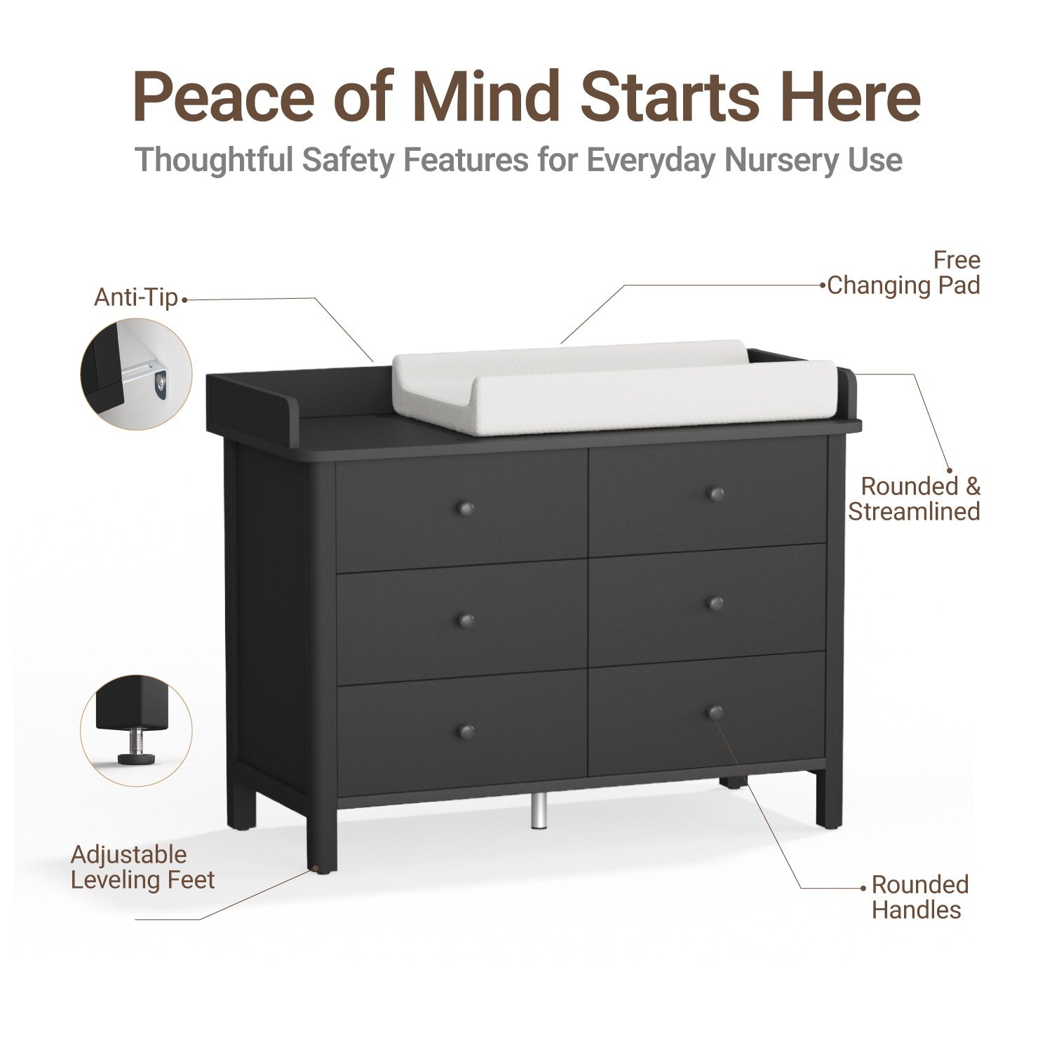Keeva 6-Drawer Double Dresser