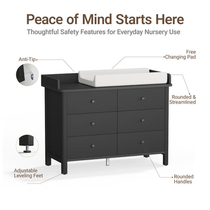 Keeva 6-Drawer Double Dresser