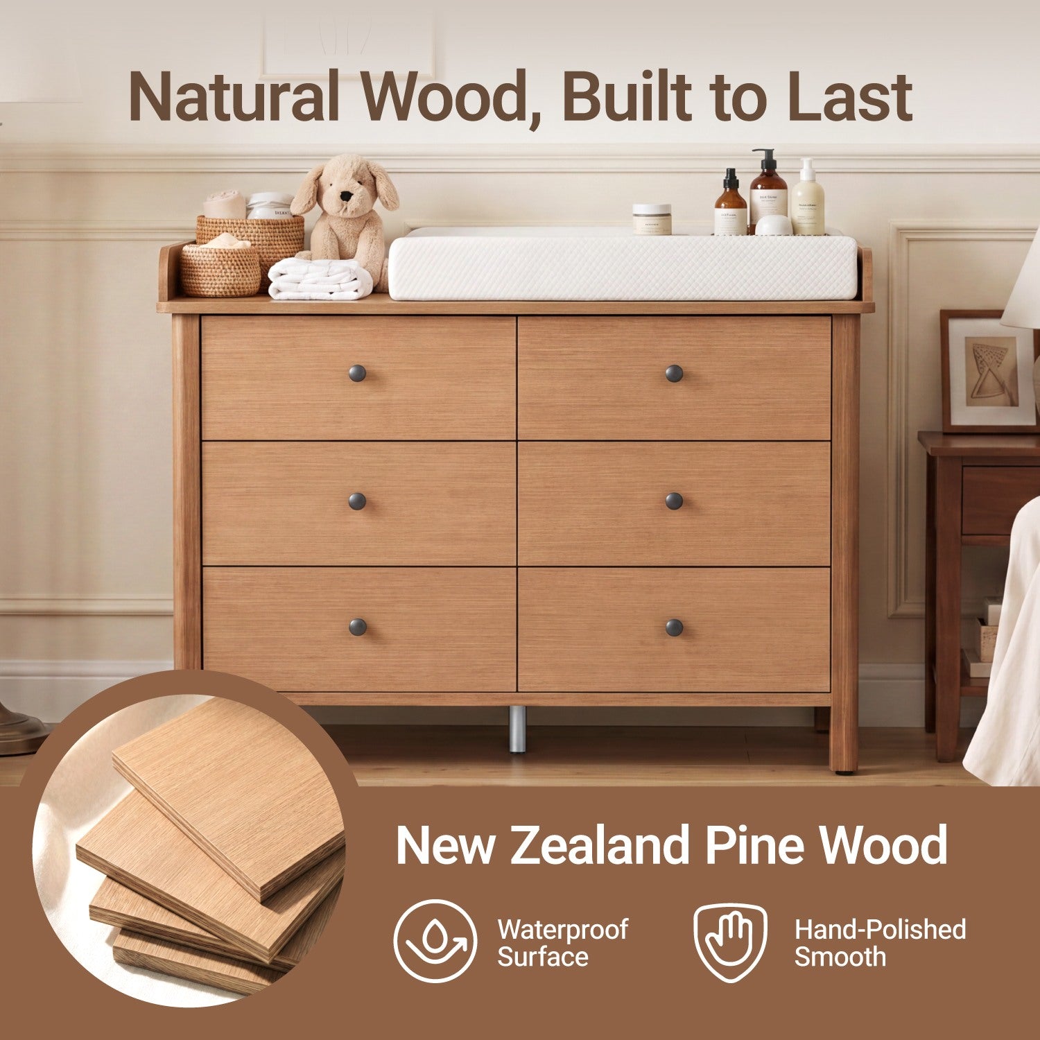 Keeva 6-Drawer Double Dresser