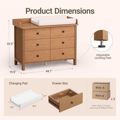 Keeva 6-Drawer Double Dresser