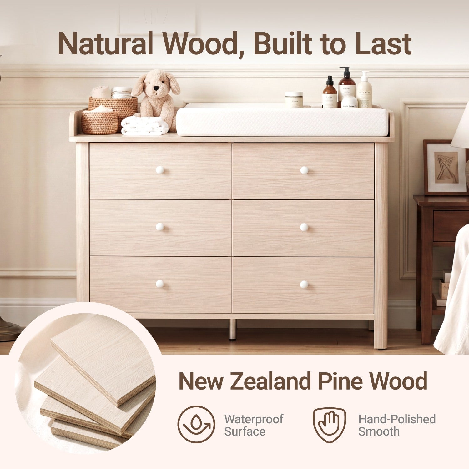 Keeva 6-Drawer Double Dresser