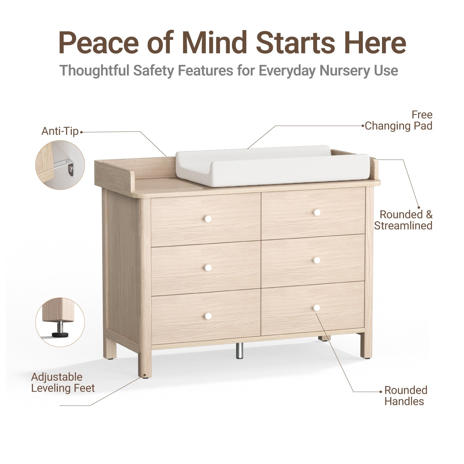 Keeva 6-Drawer Double Dresser
