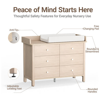 Keeva 6-Drawer Double Dresser