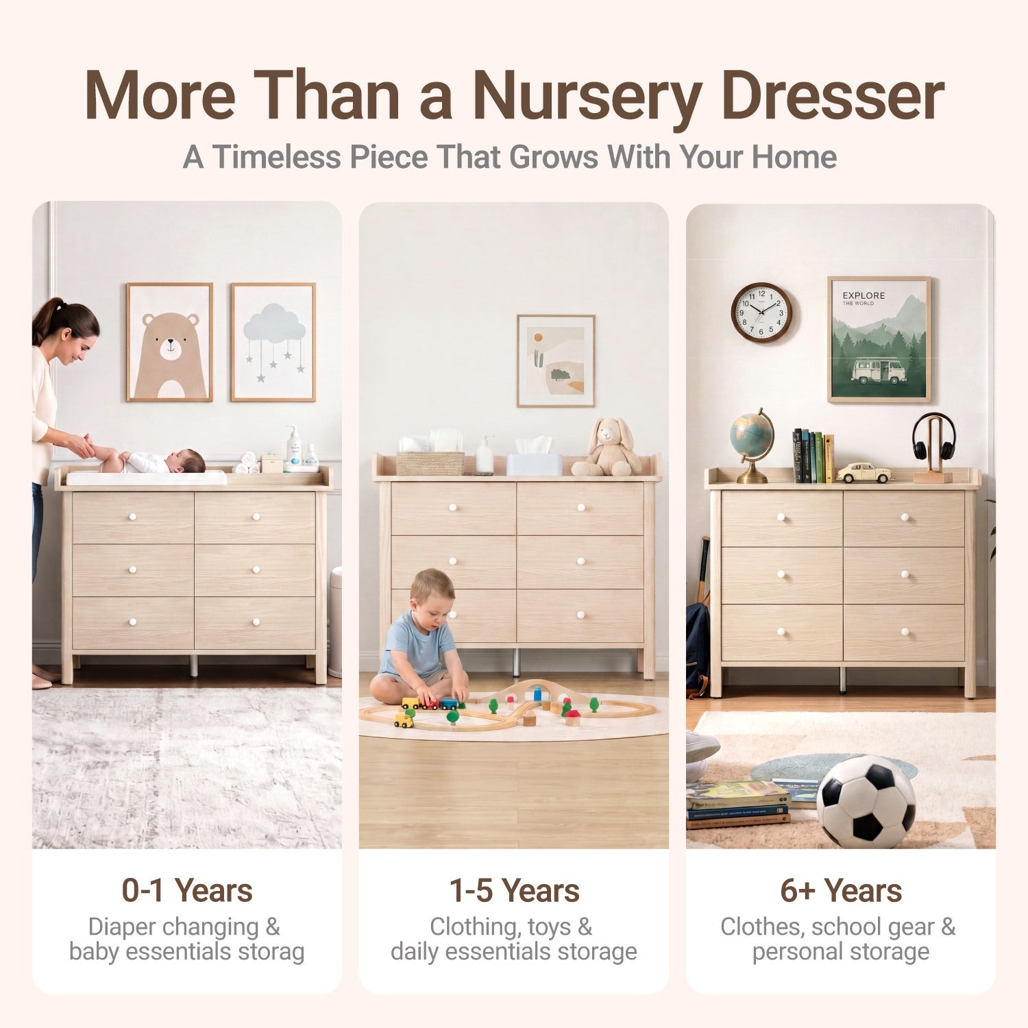 Keeva 6-Drawer Double Dresser