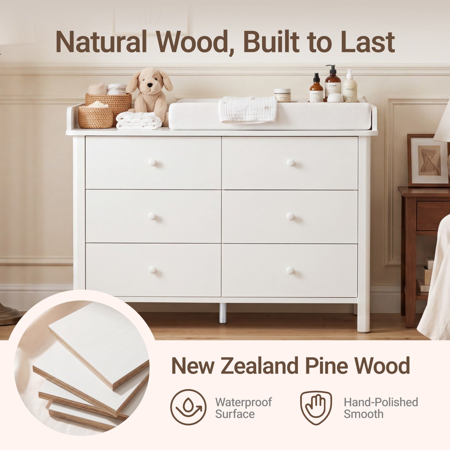 Keeva 6-Drawer Double Dresser