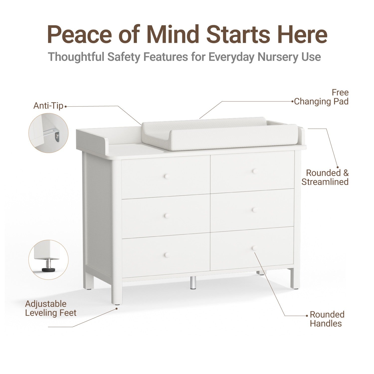 Keeva 6-Drawer Double Dresser