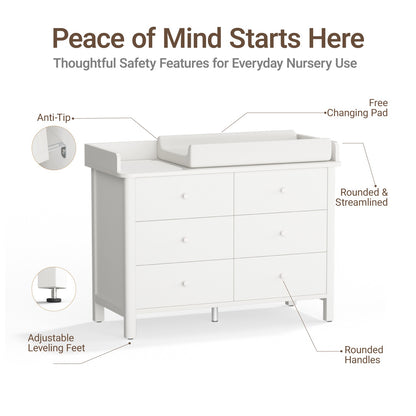Keeva 6-Drawer Double Dresser