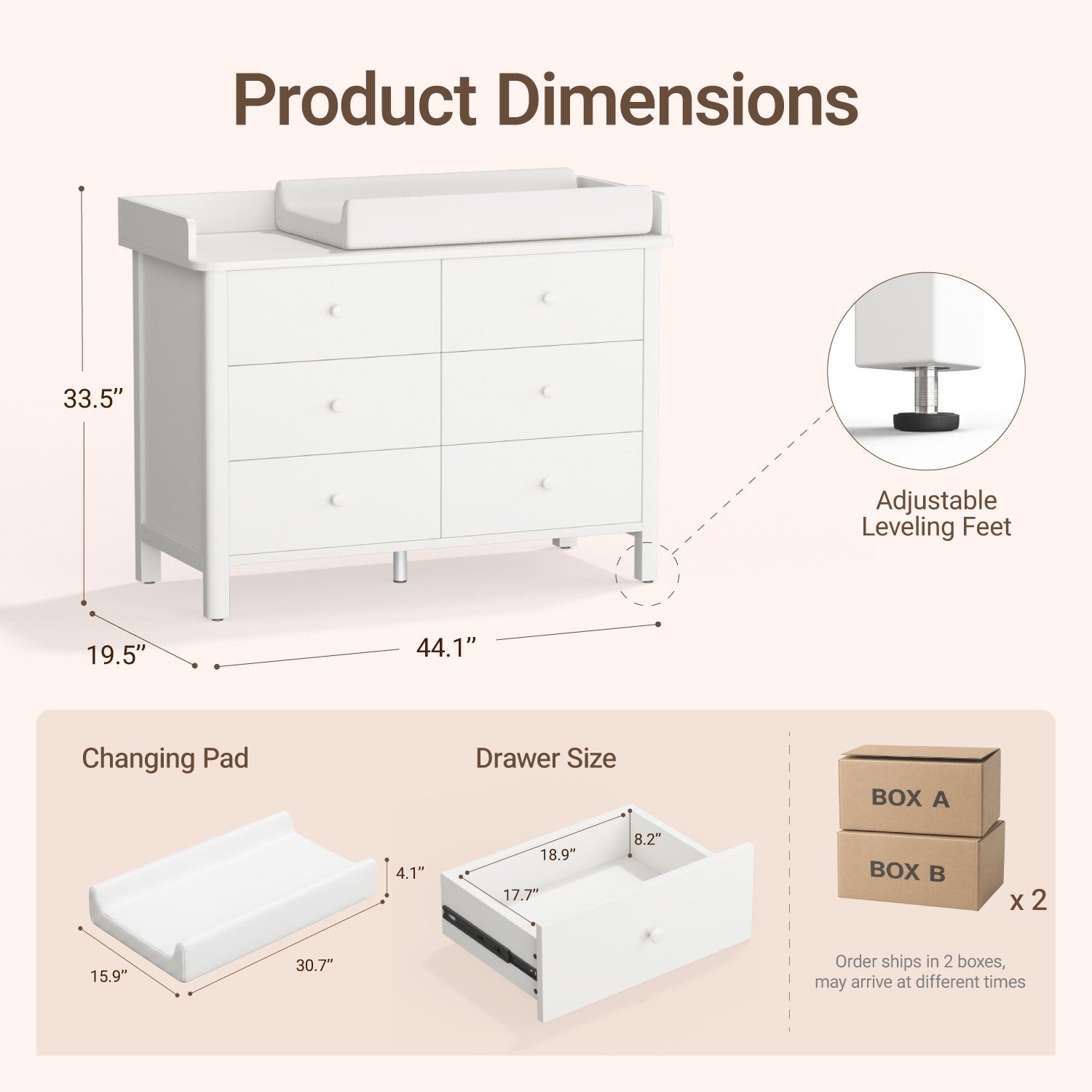 Keeva 6-Drawer Double Dresser