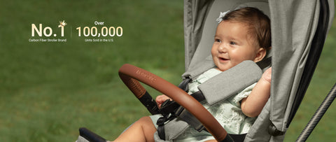 Experience carbon fiber innovation and enjoy effortless mobility. Get a free Universal Stroller Organizer with your purchase.