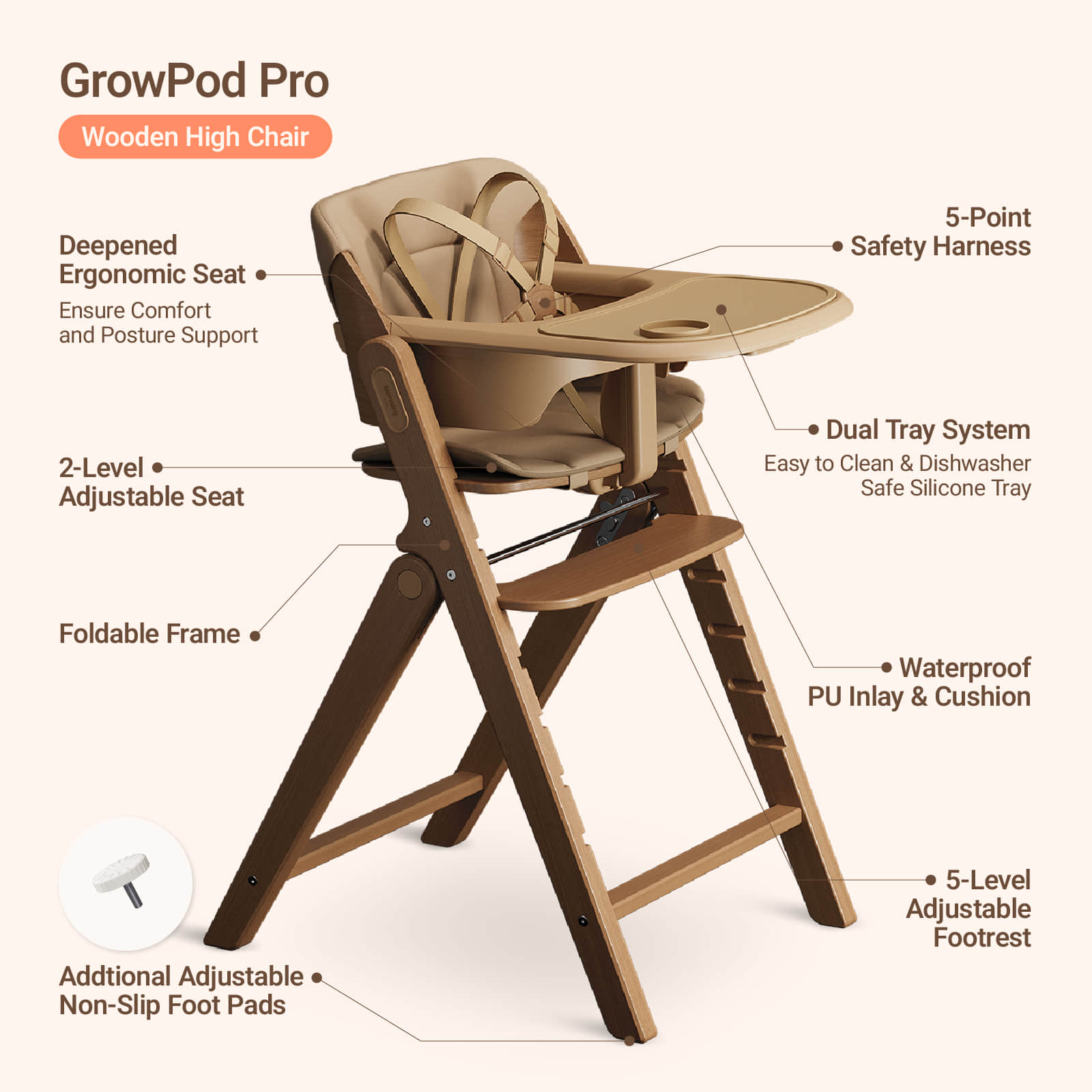 GrowPod Pro High Chair