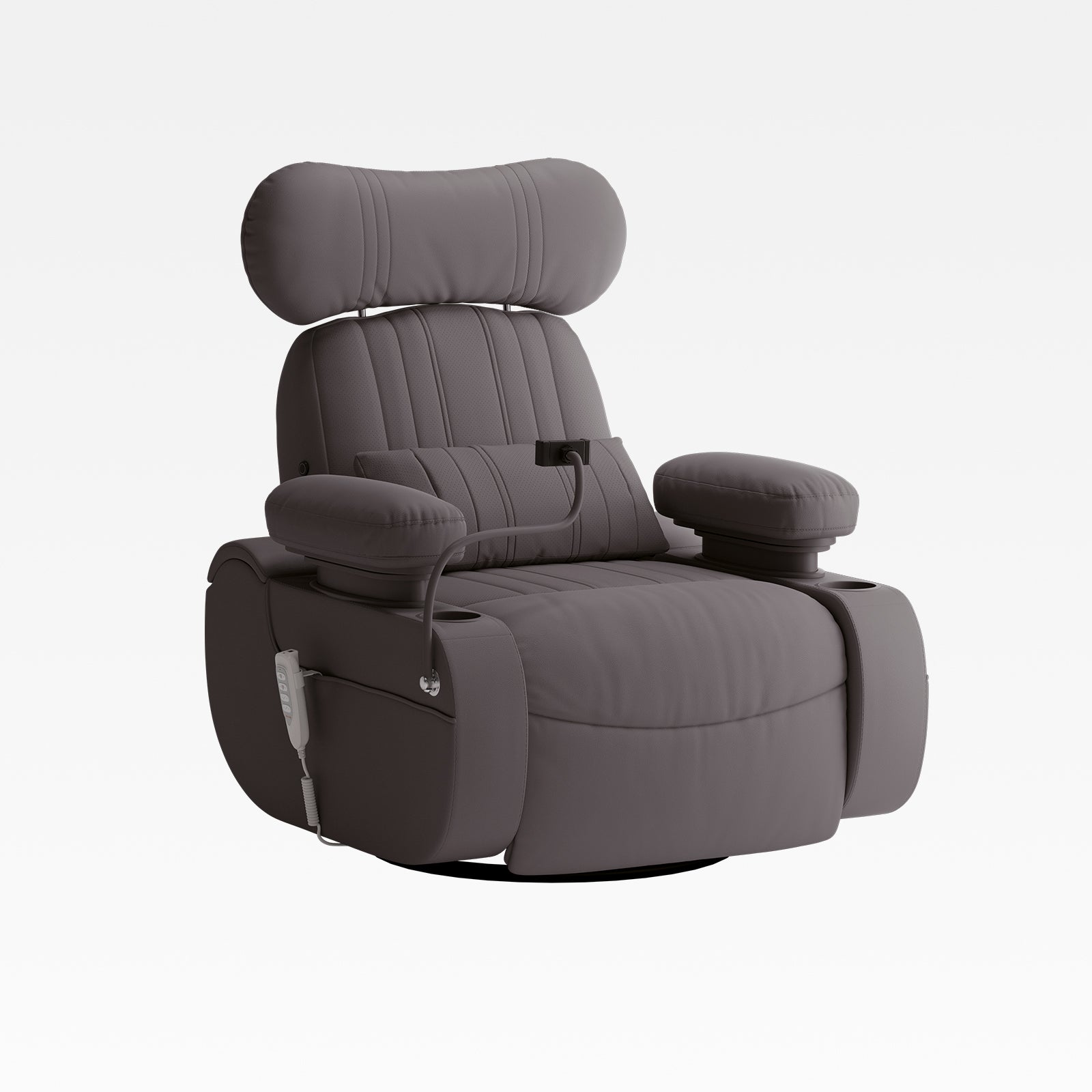 Lullapod Max Nursery Rocking Recliner with Adjustable, Swivel