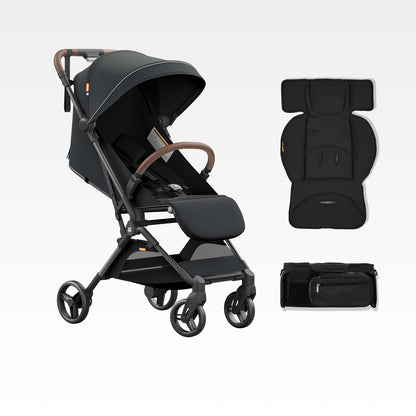 cybex organizer MAMAZING Lightweight Travel Stroller for Airplane, with Organizer & Cushion, One-Hands Fold, Carbon Fiber Frame